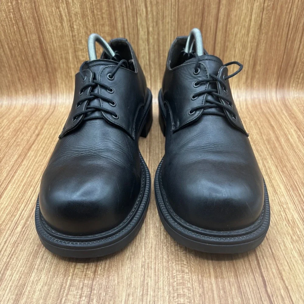 Bed Stu 90's Leather Oxford‎ Shoes Mens Black Size 10 Chunky Derby Lace Up